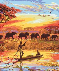 Colorful Elephants Paint By Numbers