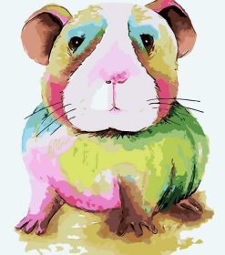 Colorful Guinea Pig Paint By Numbers