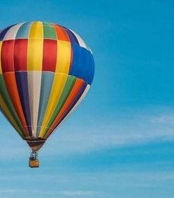 Colorful Hot Air Balloon Paint By Numbers
