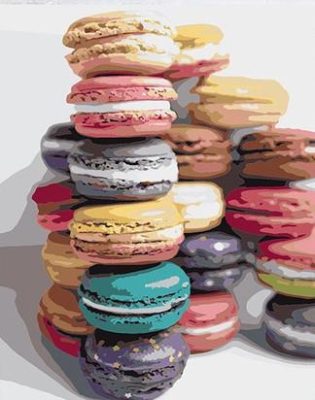 Colorful Macaron Paint By Numbers