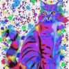 Colorful Painted Cat Paint By Numbers