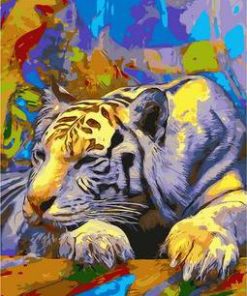 Colorful Tiger Animal Paint By Numbers