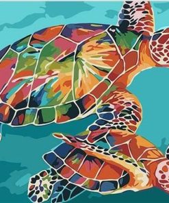 Colorful Tortoise Paint By Numbers