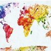 Colorful World Map Paint By Numbers
