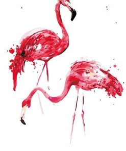 Coloring Flamingo Paint By Numbers