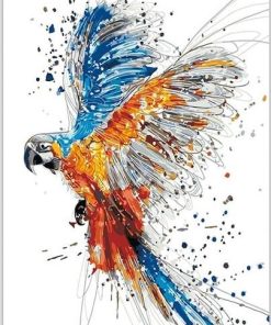 Coloring Parrot Paint By Numbers