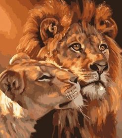 Couple Lion King Paint By Numbers