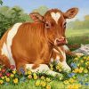 Cow and Cat Paint By Numbers