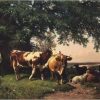 Cows Under Trees Paint By Numbers