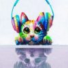 Cute Abstract Cat Paint By Numbers