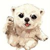 Cute Polar Bear Paint By Numbers