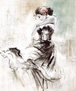 Dancer Girl of Ink Paint By Numbers