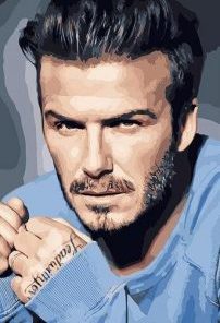 David Beckham Player Paint By Numbers