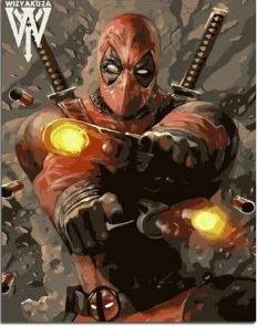 Deadpool Movie Paint By Numbers