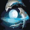 Dolphin Moon Paint By Numbers