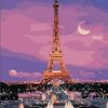 Eiffel Tower Purple Sky Paint By Numbers