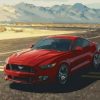 Elegant Red Ford Mustang Paint By Numbers