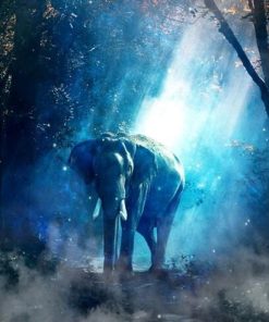 Elephant in Forest Paint By Numbers
