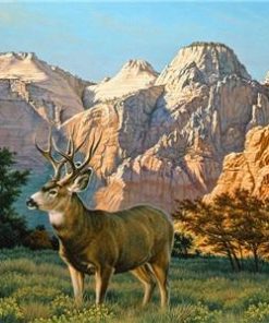 Elk In The Sawtooths Paint By Numbers