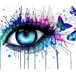 Eyes Tear Butterfly Paint By Numbers