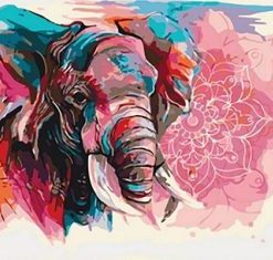 Fantastic Colorful Elephant Paint By Numbers