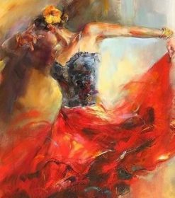 Female Flamenco Dancer Paint By Numbers