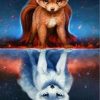 Fox and Wolf Paint By Numbers