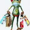 Frog Shopping Art Paint By Numbers