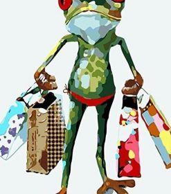 Frog Shopping Art Paint By Numbers