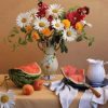 Fruits and Flowers On Table Paint By Numbers