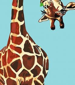 Funny Giraffe Paint By Numbers