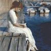 Girl Reading Paint By Numbers