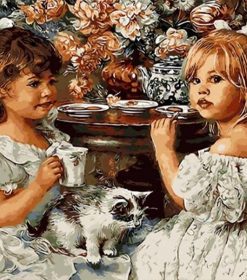 Girls Coffee Time Paint By Numbers