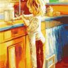 Girls in The Kitchen Paint By Numbers