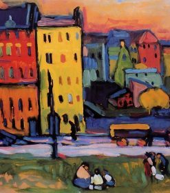 Houses in Munich Wassily Kandinsky Paint By Numbers