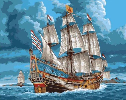 India Company Ship Paint By Numbers