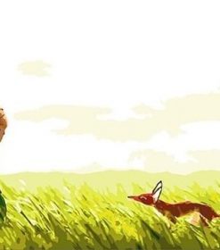 Little Prince And Fox in Grassland Paint By Numbers