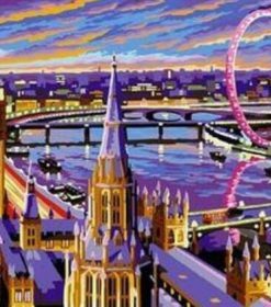 London Eye and Big Ben Paint By Numbers