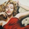 Marilyn Monroe Red Dress Paint By Numbers