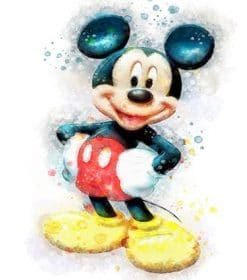 Mickey Mouse Cartoon Paint By Numbers