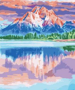 Mirror Mountain Paint By Numbers