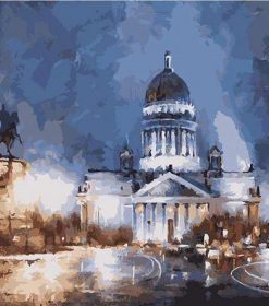 Misty Night in Saint Petersburg Paint By Numbers