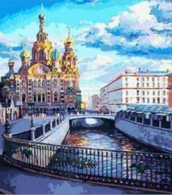 Moscow City In Russia Paint By Numbers