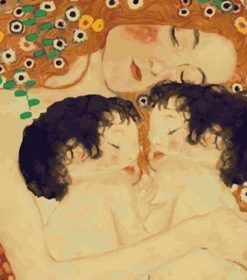 Mother and Child by Gustav Klimt Paint By Numbers
