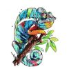 Multicolor Chameleon Paint By Numbers