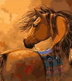 Native American Horses Paint By Numbers