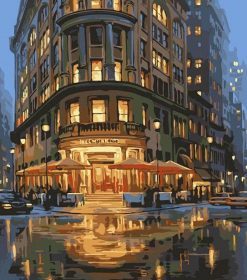 New York Delmonico’s House Paint By Numbers
