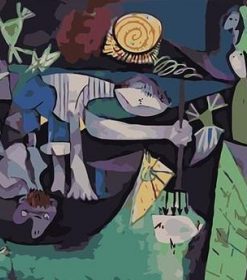 Night Fishing at Antibes Pablo Picasso Paint By Numbers