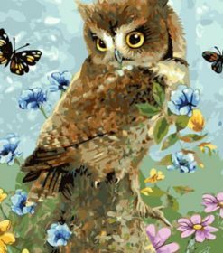 Owl and Butterfly Paint By Numbers