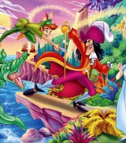 Peter Pan And Fee Clochette Paint By Numbers